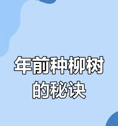 从种子到繁荣——探究柳树的成长历程（从种子到繁荣——探究柳树的成长历程）